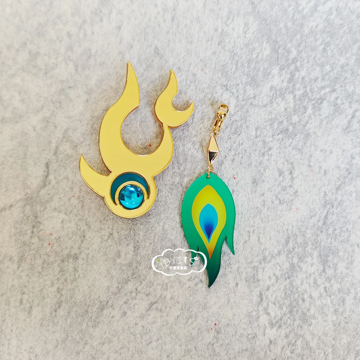 

Honkai Star Rail Yunli Cosplay Set Earrings Hair Clips Ear Studs Headpiece Accessories Anime Prop