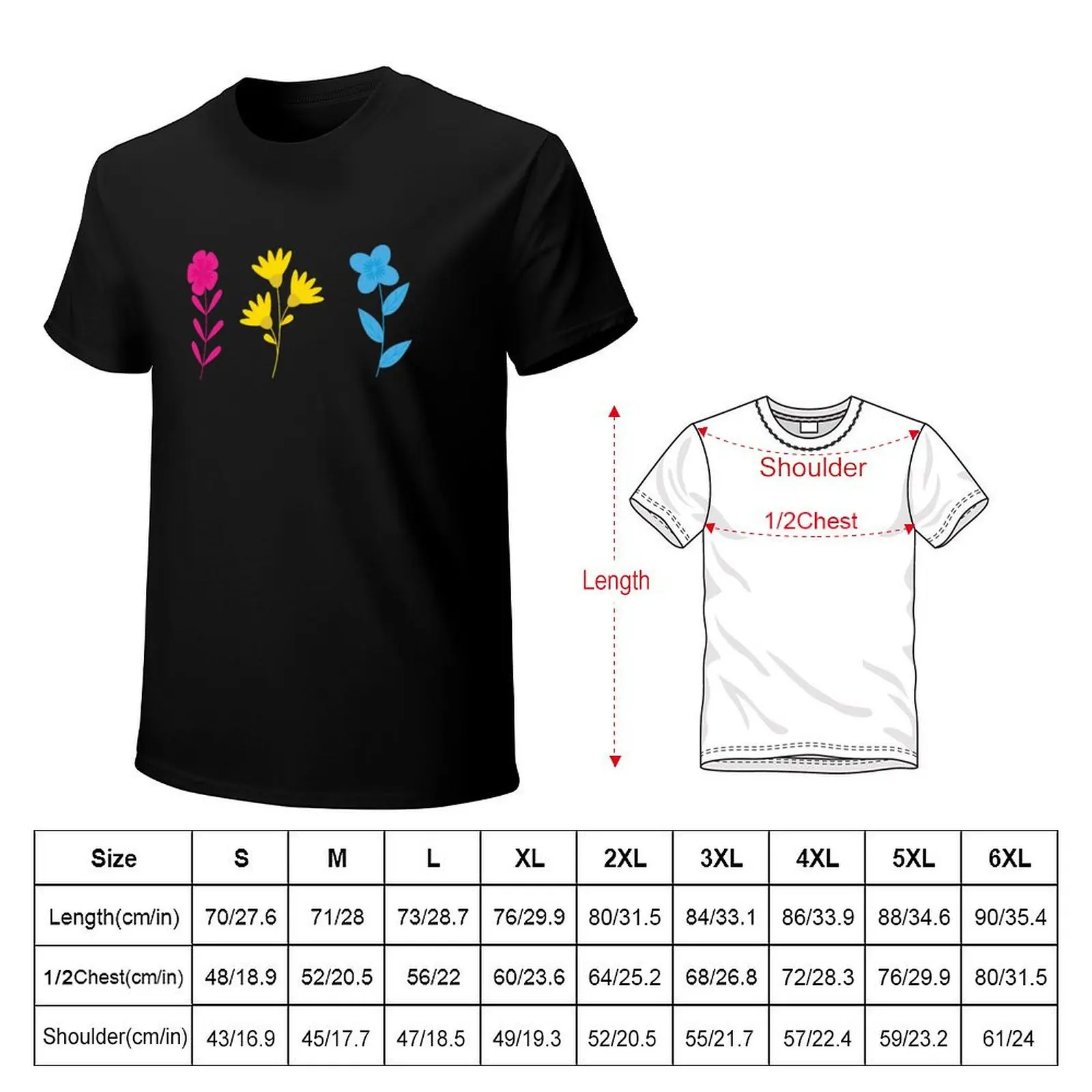 Pansexual Pride FLowers Gift, Proud Pansexual, Pansexuality Gender Identity Pride, Pansexual LGBT+ T-Shirt