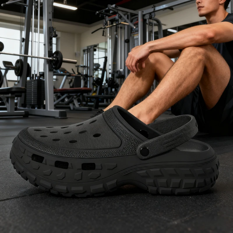 

Экологичные сандалии из переработанной ЭВА — нескользящая пляжная обувь для мужчин, легко чистится и долговечность для путешествий, не сжимает ноги