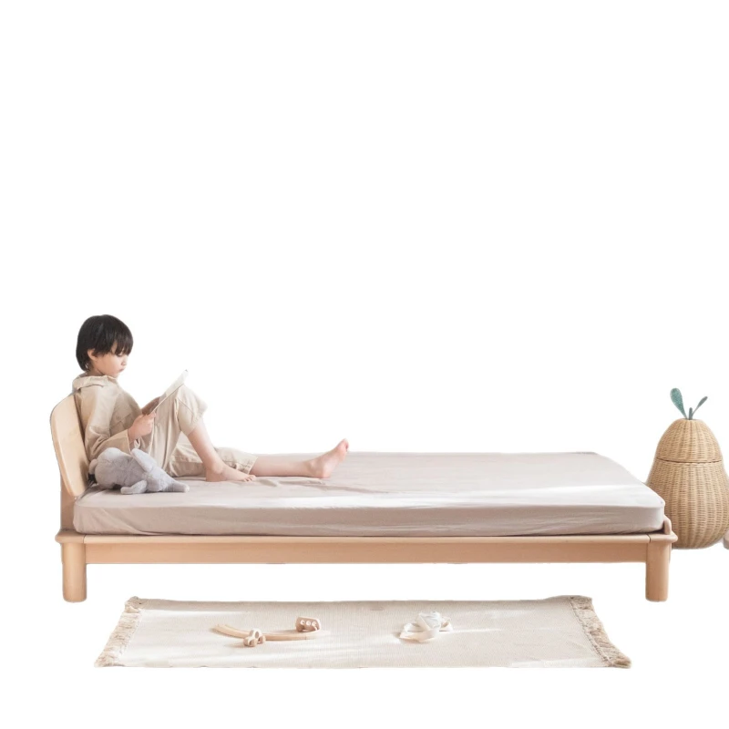 

Floor bed, solid wood children's bed, soft bag floor splicing bed, tatami floor bed