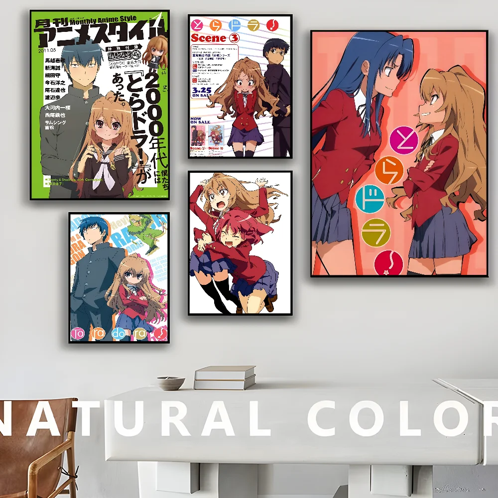 Anime Toradora Good Quality Prints and Posters Vintage Room Bar Cafe Decor Home Decor