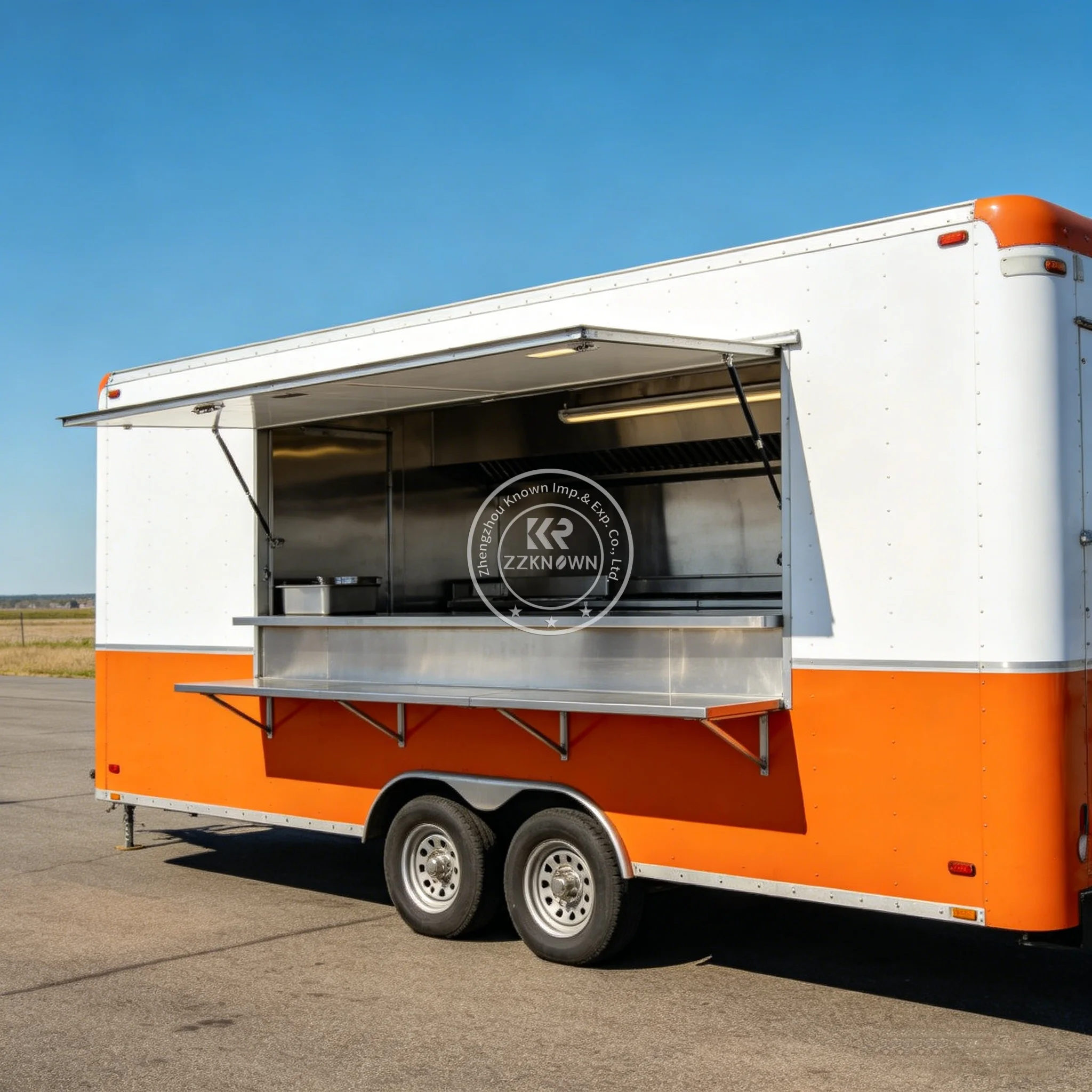 

Street Ice Cream Cart Mobile Food Trailer Commercial Stainless Steel Vending Cart For Outdoor Street Food Business