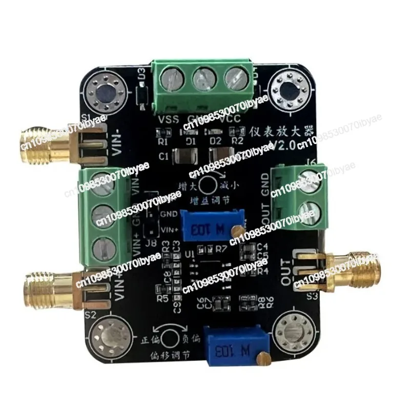 

AD8421/AD8429 Instrument Amplifier Module Weak Small Signal Microvolt Voltage Amplifier Module Single-ended / Differential