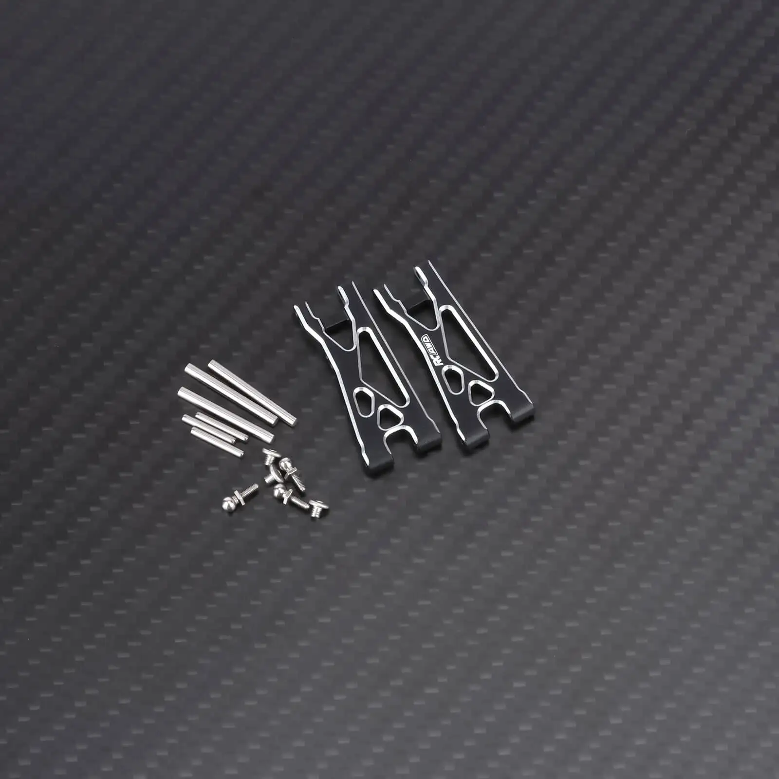 RCAWD para Micro-B juego de brazo de aluminio inferior trasero para Losi 1/24 Micro-B LOS00007T1 LOS00007T2 LOS-1392T1 LOS-1392T2 piezas mejoradas