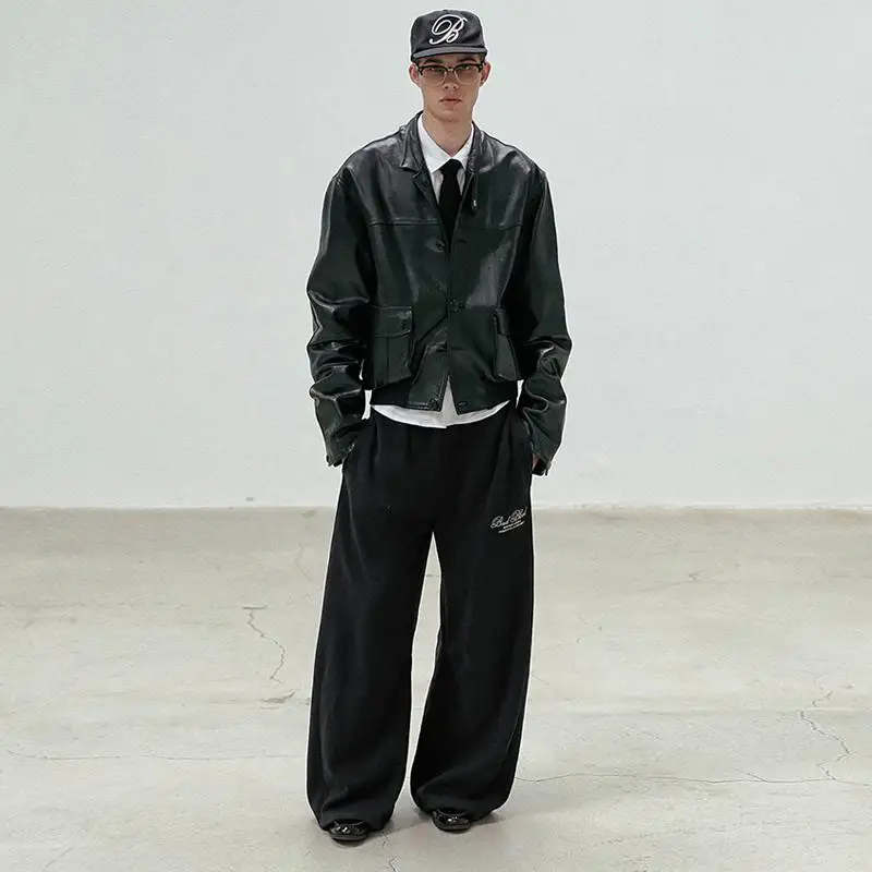 กางเกงกีฬาขากว้างลำลองผู้หญิงอเมริกันสลีสลิมมิ่งหลวมพอดีสตรีทแดนซ์กางเกงขาตรงเดินทางสลี