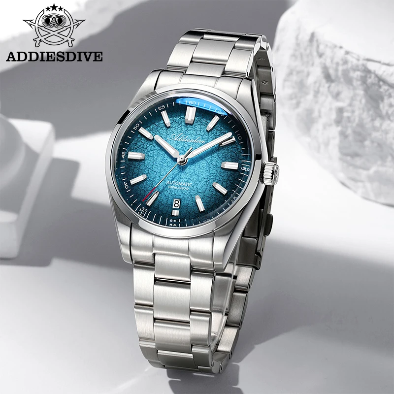 

ADDIESDIVE 39mm Men Watch Diving 100m WaterproofBGW9 Super Luminous 316L Stainless Steel 8215 Automatic Mechanical Watch AD2531