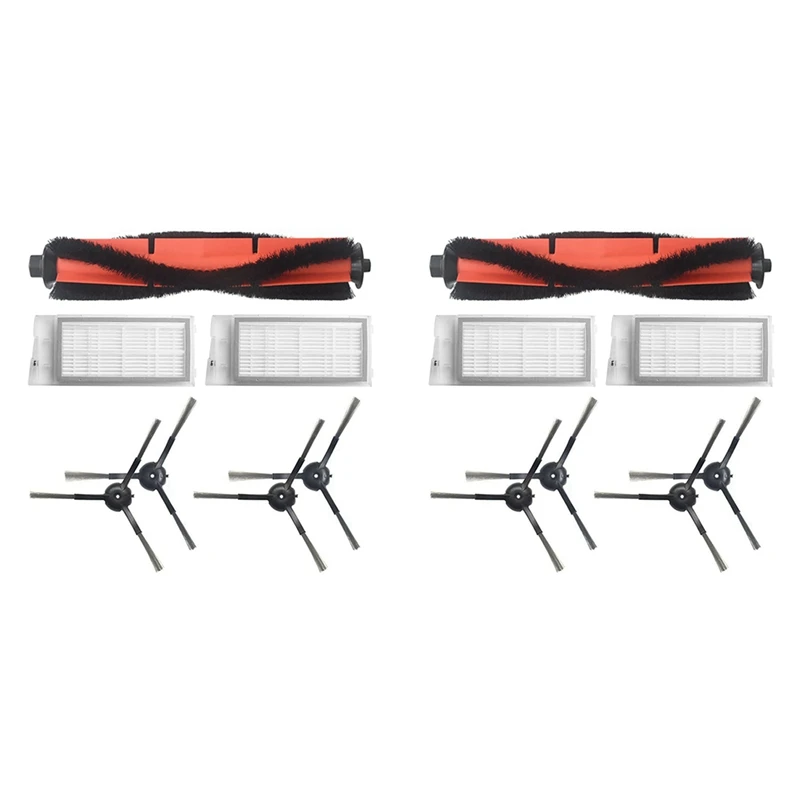 

X16A 2025 NEW-14Pcs For Roidmi EVE Plus Robot Vacuum Cleaner Main Brush HEPA Filter Side Brush Replacement Accessories Parts