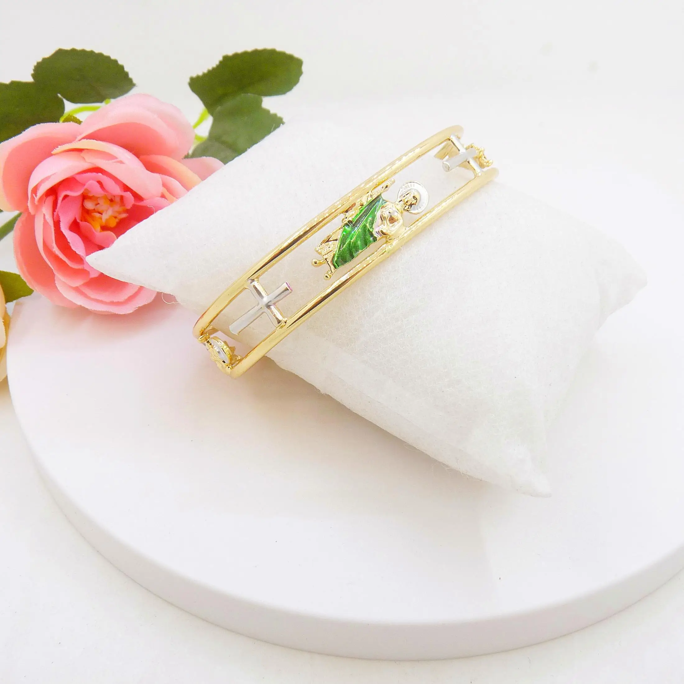 Elegant Minimalist Fashionable Women's St. Jude San Judas Decorative Bracelet Religious Jewelry
