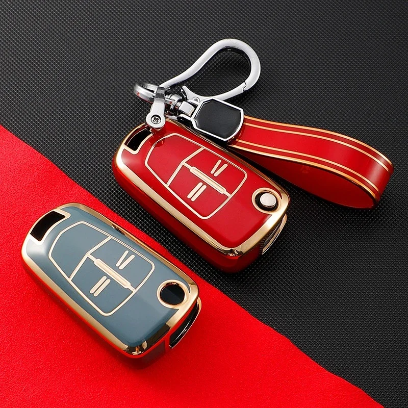 Fashion TPU Car Flip Key Case Cover Shell Fob For Vauhxall Opel Astra H Corsa D Insignia Vectra Zafira Signum Car Accessories