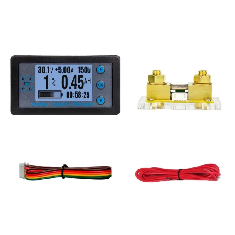 ABS Meter Impact Resistant Monitor Multifunctional Capacity Meter Impact Resistant Monitor F1CD