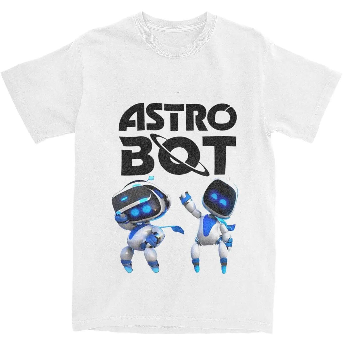 Men T-Shirt Astro Bot Original Design T Shirts Popular Summer Tees Vintage Printed 100% Cotton Clothes Gift Idea