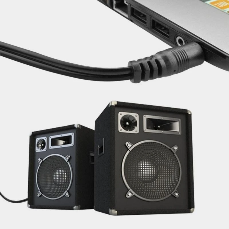 J0MB 3.5mm Male to 2RCA Male Stereo Sound Cable Y Adapter Cable for MP3,Tablets,HiFi Stereo System, Speaker