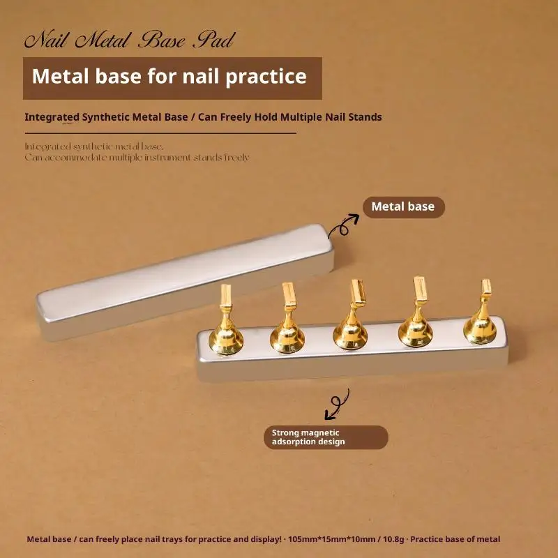 Magnetic Manicure Nail Tip Holder Display Stand Practice Sample DIY Art Training Salon Tool