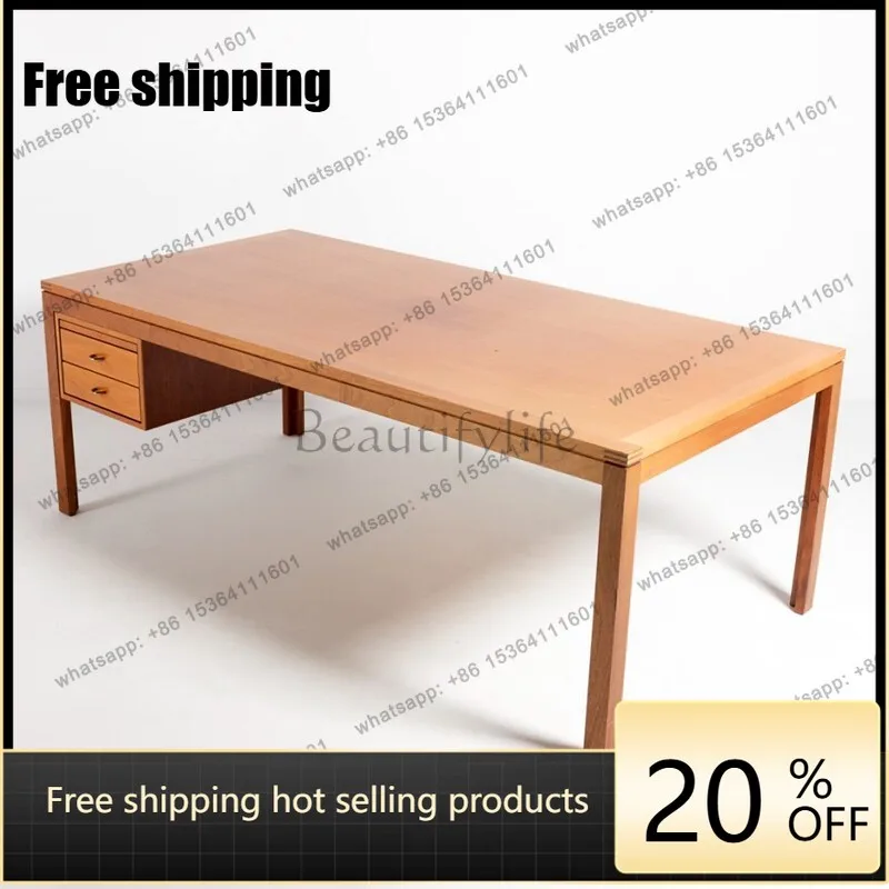 

Medieval solid wood desk retro style writing desk Nordic desk custom medieval furniture
