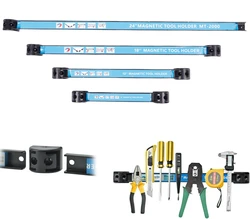 Suporte de ferramentas magnético forte, resistente, barra magnética, montado na parede, barra de armazenamento, Strip Rack, organizador de garagem, Wrench Tool Cabinet