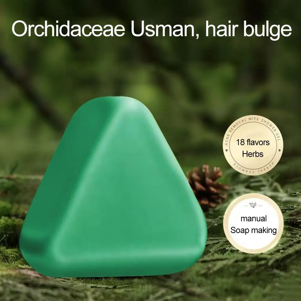 

New Platycladus Orientalis Shampoo Soap Usman Grass Herbal Handmade Polygonum Soap Gently Cleanses Multiflorum R4O0