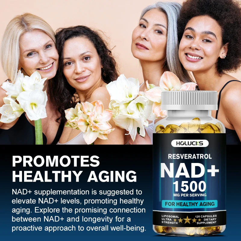 Capsules anti-âge NAD+ 1500 mg - Resveratrol Capsule Anti Aging avis et prix