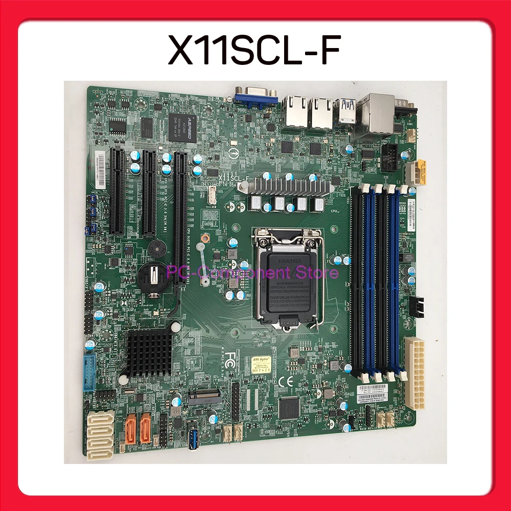 Server Motherboard For Supermicro Single-channel C242 Chip LGA 1151 X11SCL-F