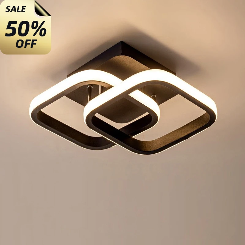 

2025 Nordic Modern Simple Led Pendant Lights Ceiling light Living Bedroom Ring Chandelier Home Indoor aesthetic Decor Lighting L