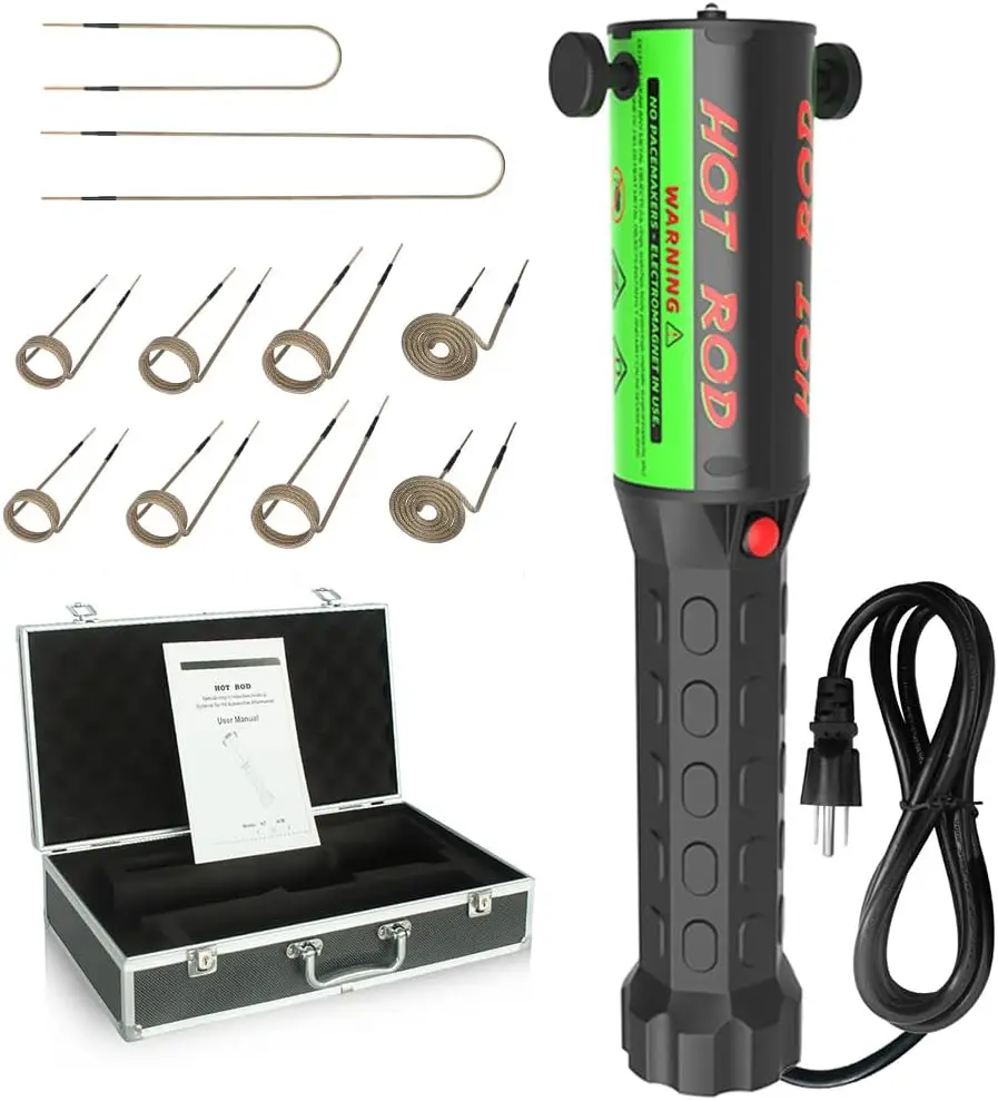 

Heat Induction Tool - 1100W 110V Handhled Magnetic Induction Heater Kit with 10 Coils, Rusty Screw Removing Tool