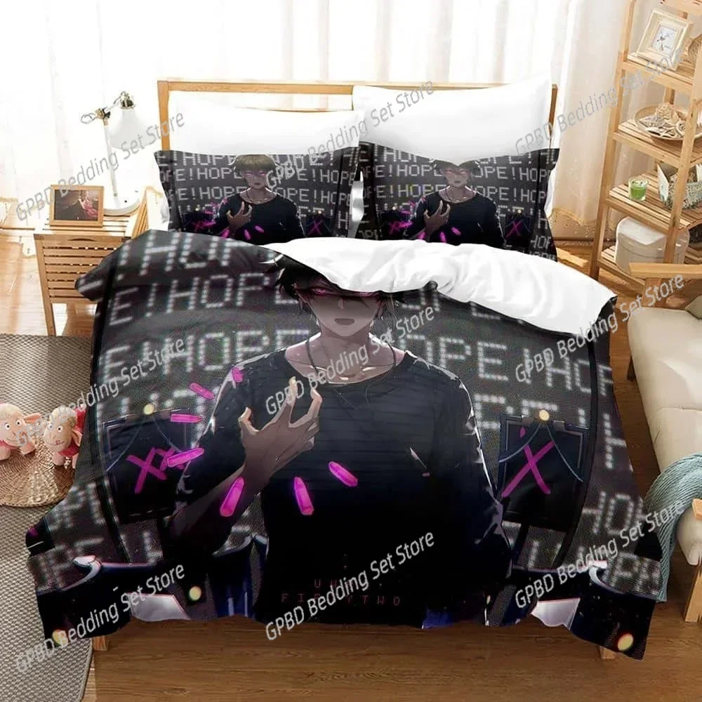

New Luxury 3D Print Danganronpa V3 Bedding Set Cartoon Anime Adult Kid Bedroom Duvet cover Sets Y2k Girls comforter bedding sets