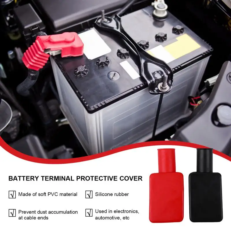 Car Battery Pole Positive And Negative Protection Cover Adjust Disconnect Cover Quick Release Toolless Battery Connector Clamps