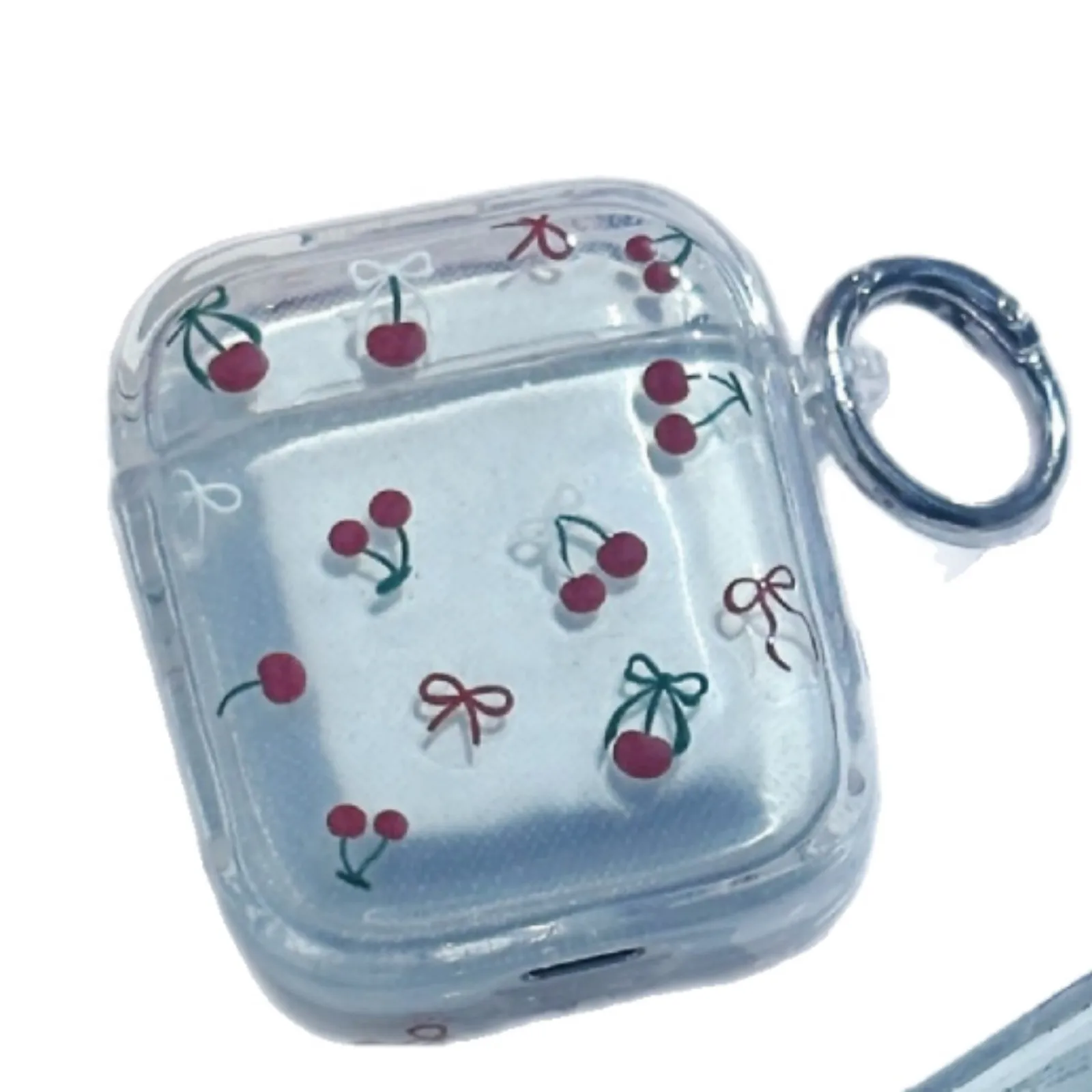 Applicable for AirPods Pro2 Bluetooth headset case Cute bow cherry 2/3/4/generation case