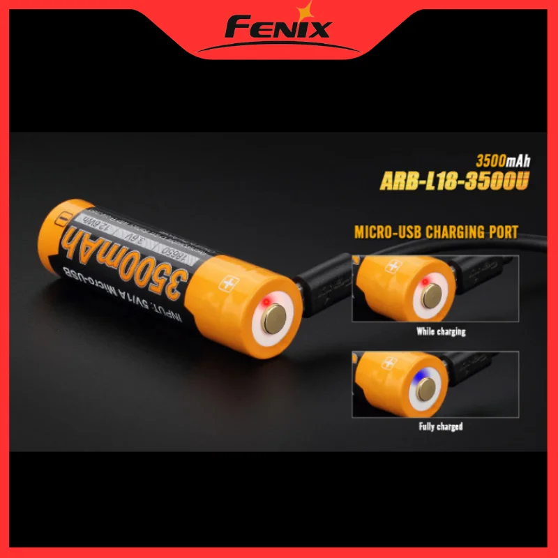 Fenix ARB-L18-3500U Ładowanie przez USB 3500 mAh 18650 Akumulator litowo-jonowy