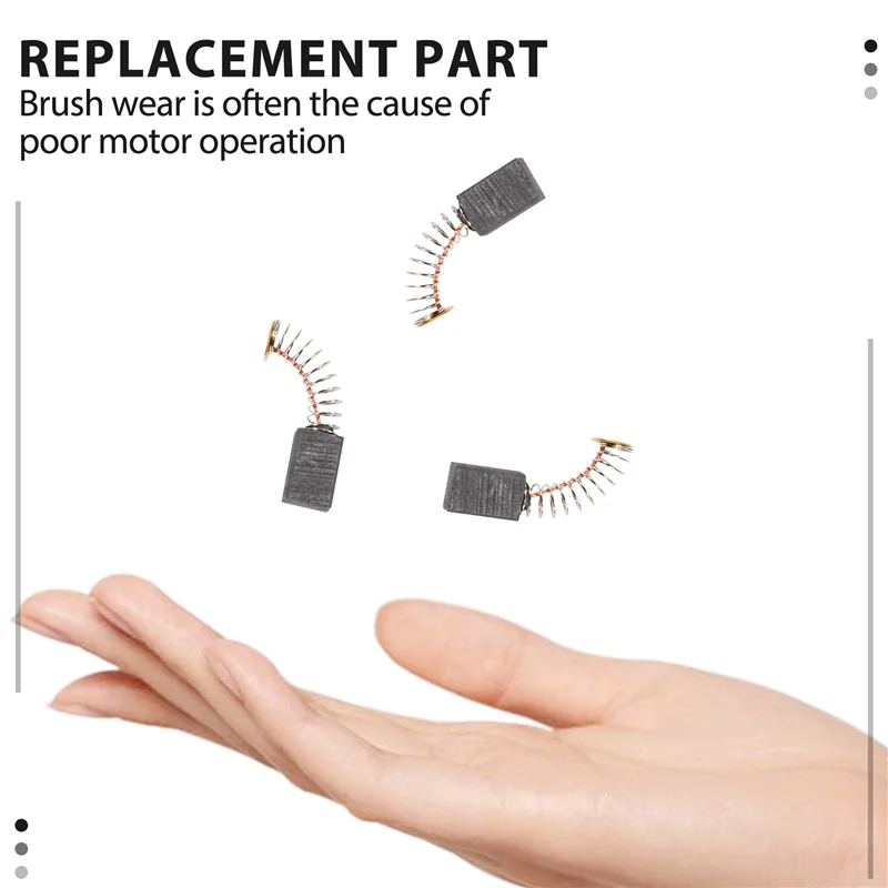 5 Paar Motor Koolborstels 13Mm X 8Mm X 5Mm Universele Vervangingsonderdelen Voor Elektrisch Gereedschap Voor Haakse Slijper Orbitale Schuurmachine