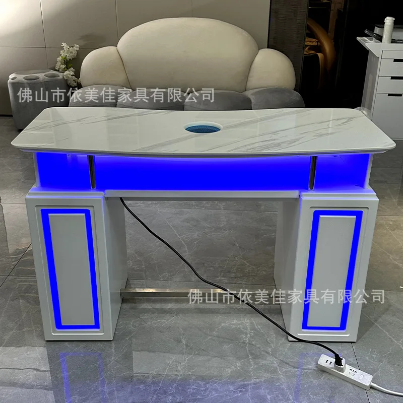 طاولة أظافر مبيعات المصنع مباشرة طاولة مانيكير يابانية جديدة بسيطة وحديثة على الإنترنت طاولة مانيكير للمشاهير كابي مانيكير واحد #2