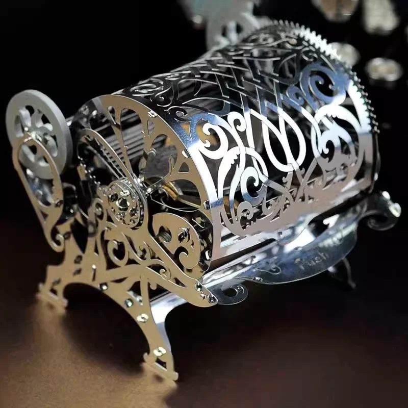 

Adult High Difficulty Inertia Flywheel Gear Mechanical Transmission Jewelry Box 3d Three-dimensional Full Metal DIY Assembly Mod