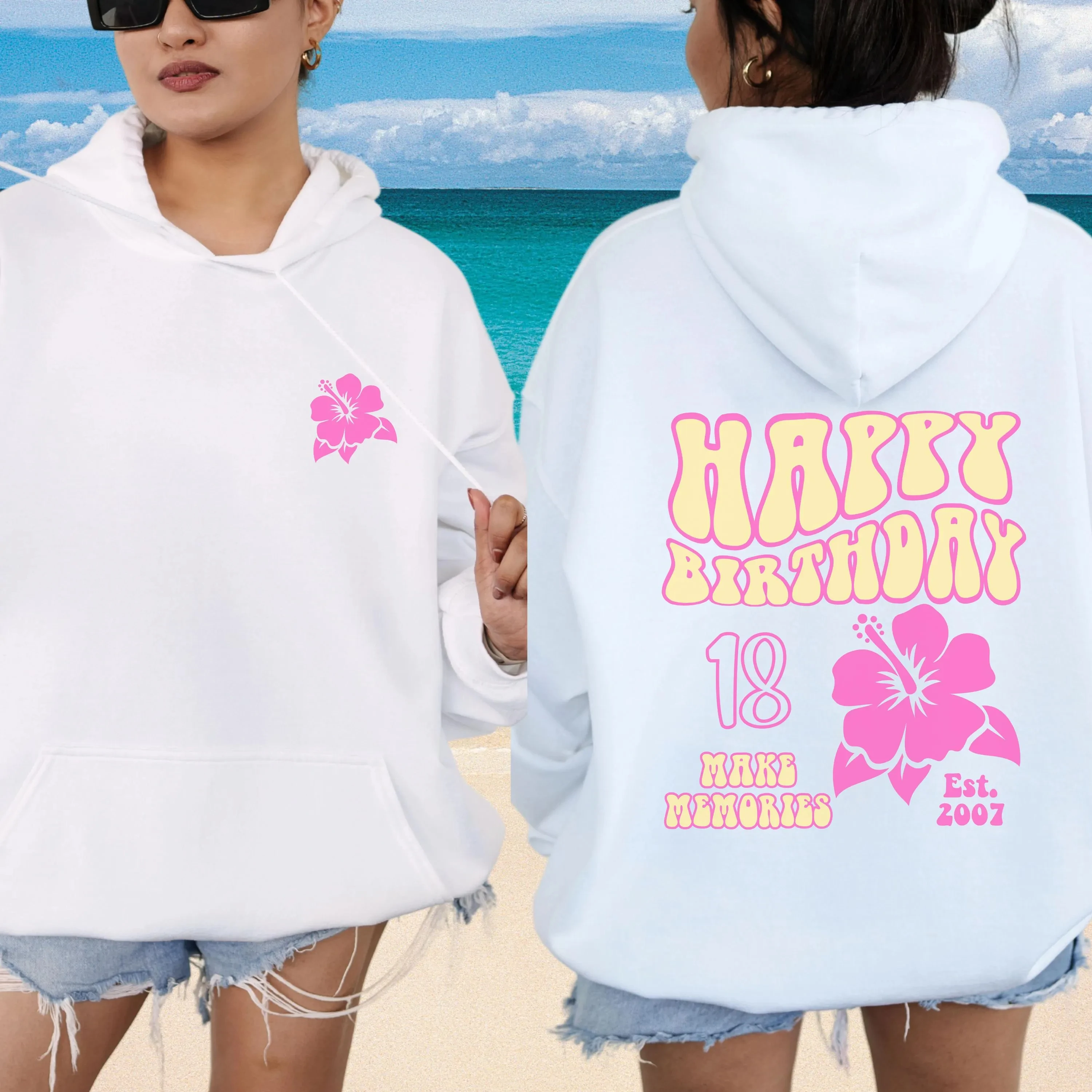 

Happy Birthday Hoodie Men's and Women's Long Sleeve Sweatshirt Pullover Y2k Tops Fashion Autumn and Winter Clothing Hoodies