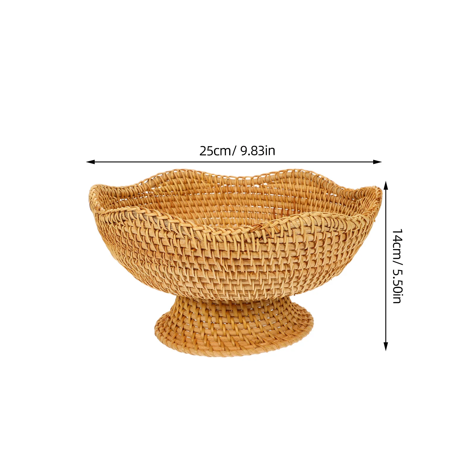 Storage Baskets Rattan Fruit Plate Decorative for Keys Small Box Potato Organizing