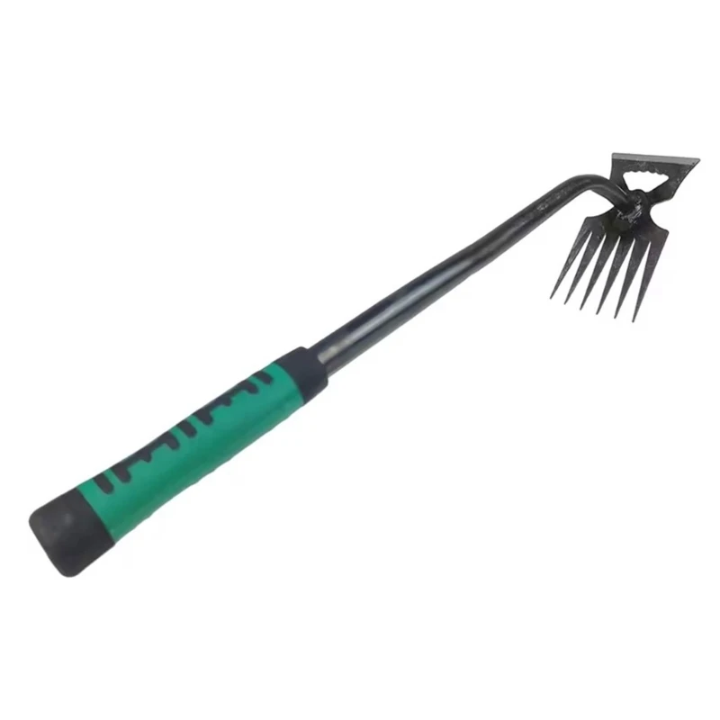 Hand Weeder for Gardening Metal Weeder Root Weeder with Ergonomic Handle Manual Weeder for Weeding Loosening