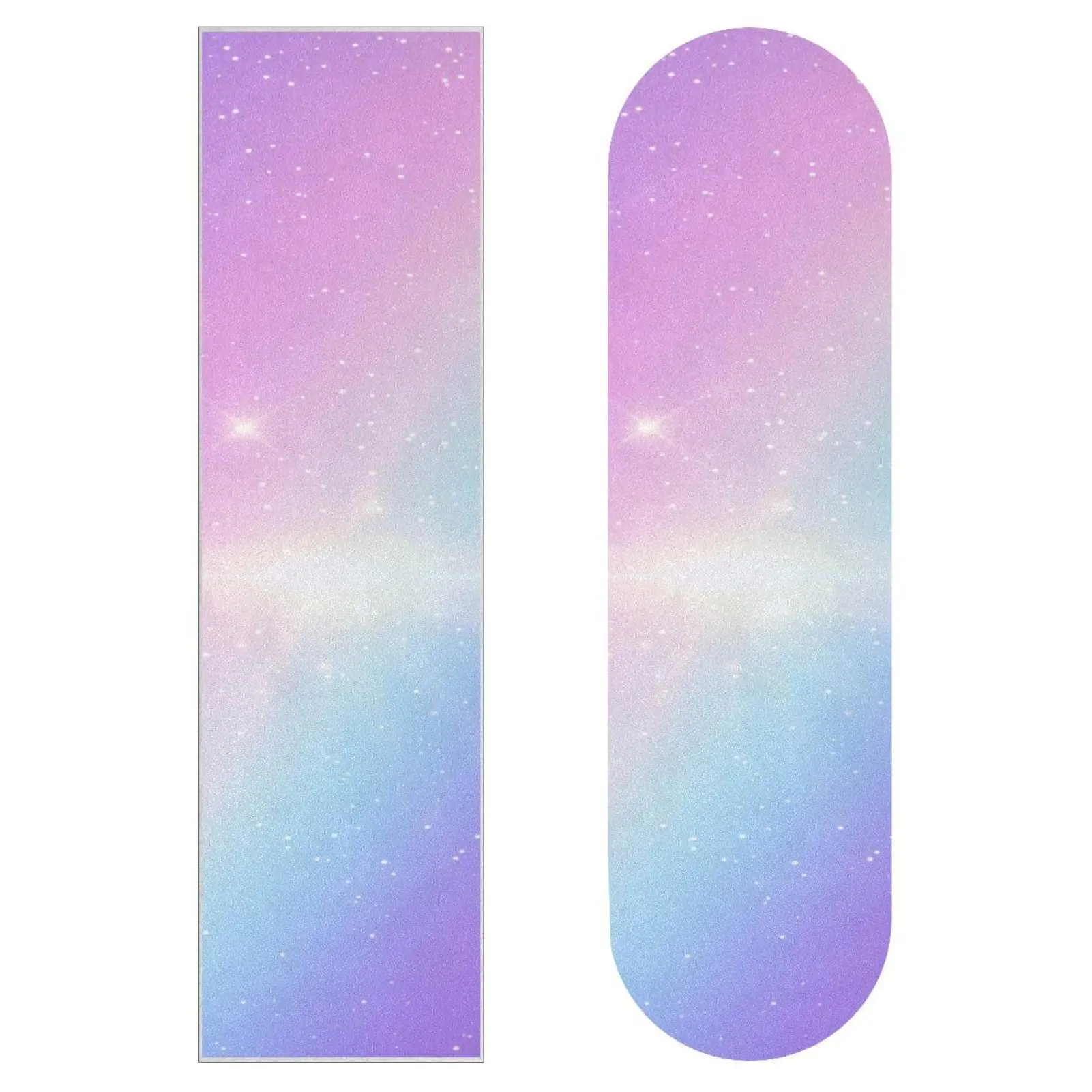 High-strength Skateboards Grip Tape Design Pink Night Sky Bright Stars  Longboard Anti Slip Sandpaper Sticker Skateboards Paper