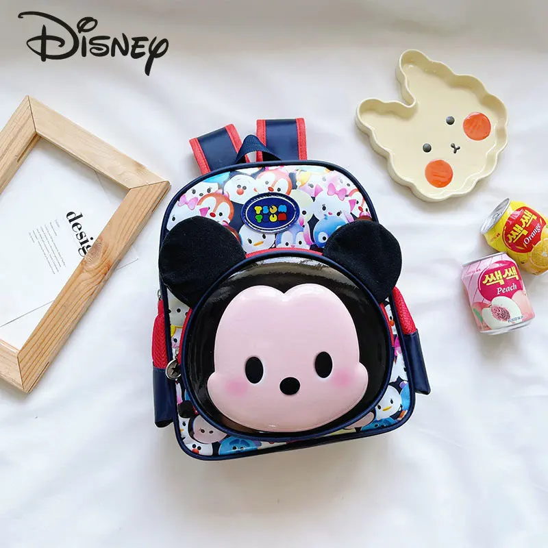 Disney Mickey Children's Backpack Fashion High Quality Waterproof Student Backpack Cartoon Cute Lightweight Girls Backpack