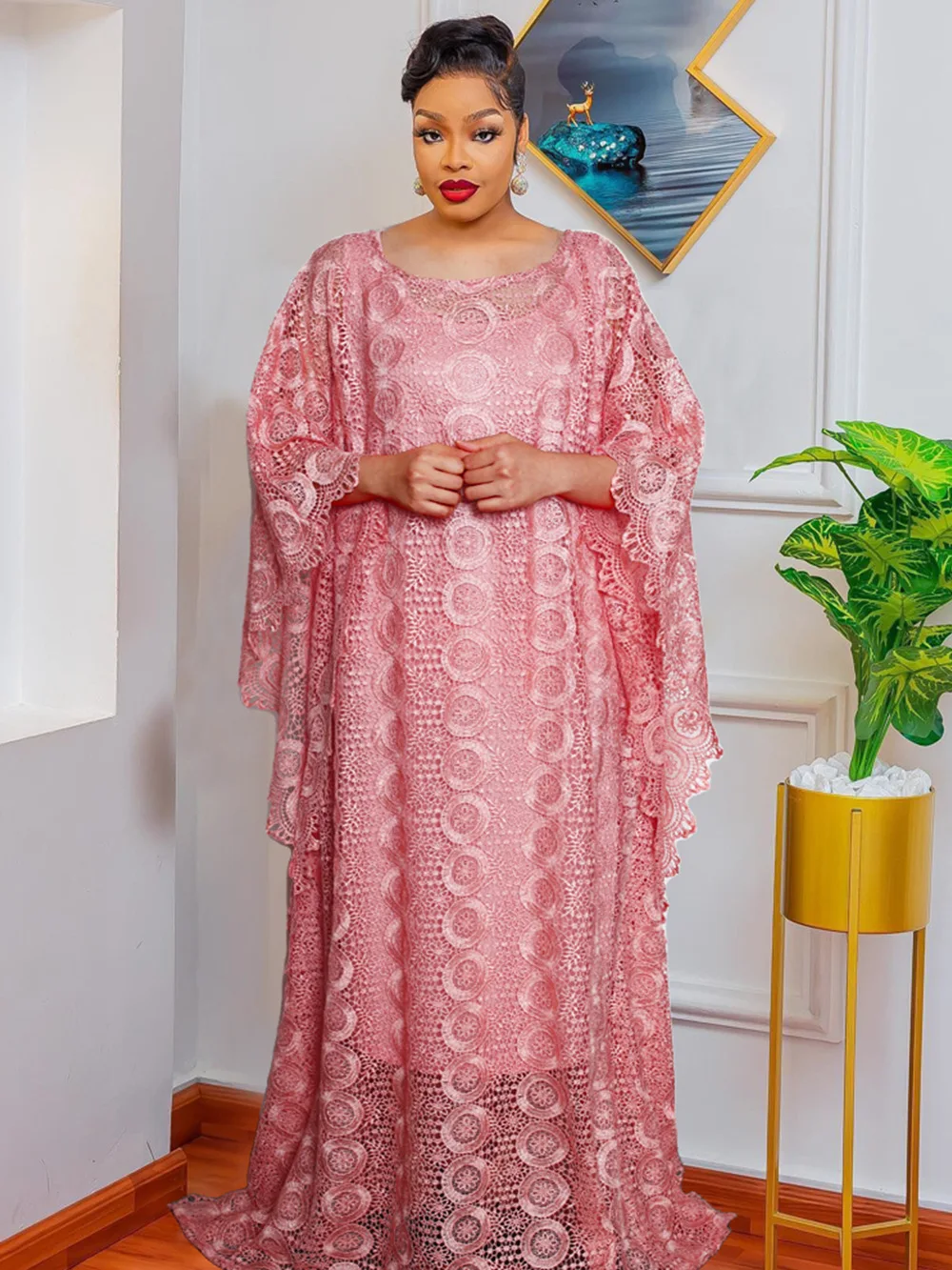 

Африканское традиционное кружевное платье больших размеров, комплект из 2 предметов, африканская одежда, вечернее платье для вечеринок, Дубай, Турция, женский кафтан, белые абайи