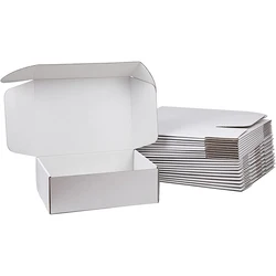5Pcs Cardboard Airplane Boxes White Kraft Paper Gift Box Clothing Packaging Corrugated Carton Boxes Christmas Decor Gift Boxes