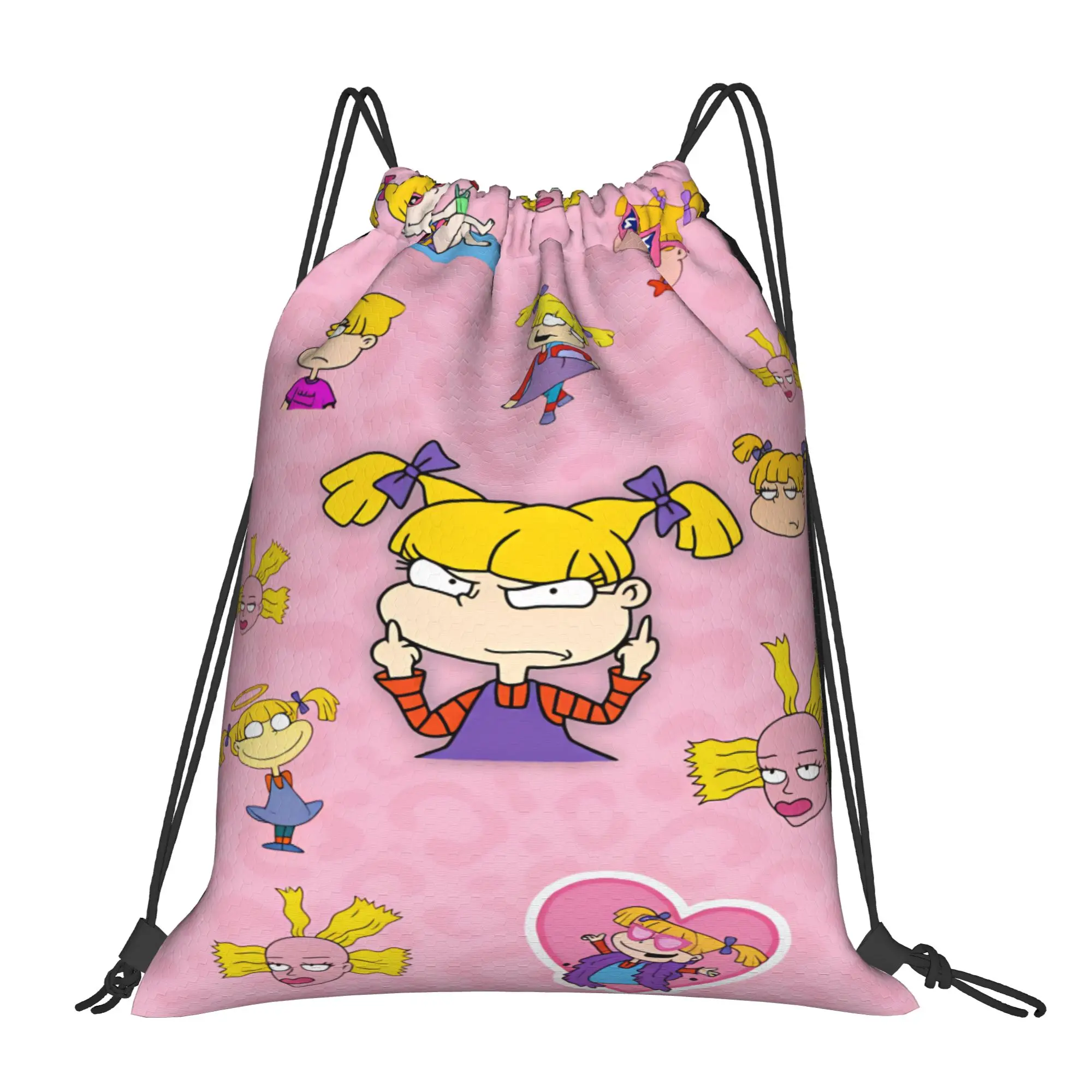 Drawstring Bag Rugrat Character Backpack  Waterproof Waterproof Football Gym Sackpack String Bags For Men