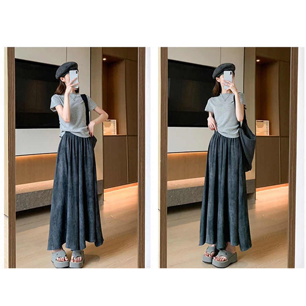 

Для повседневной носки Модные брюки Повседневная свободная юбка Черные удобные летние брюки подходят для всех сезонов