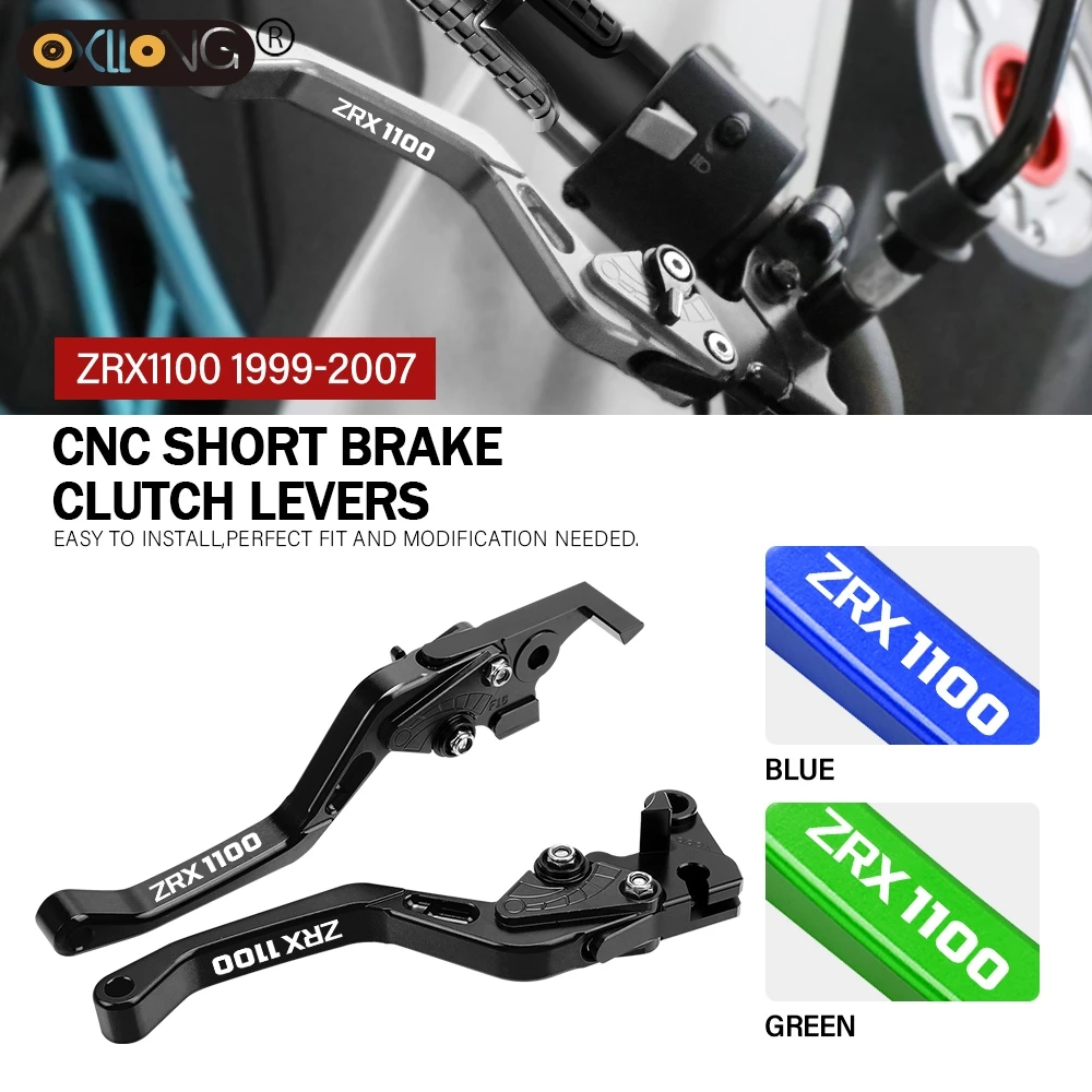 

CNC Motorcycle Short Brake Clutch Levers Accessories Parts For Kawasaki ZRX1100 1999 2000 2001 2002 2003 2004 2005 2006 2007