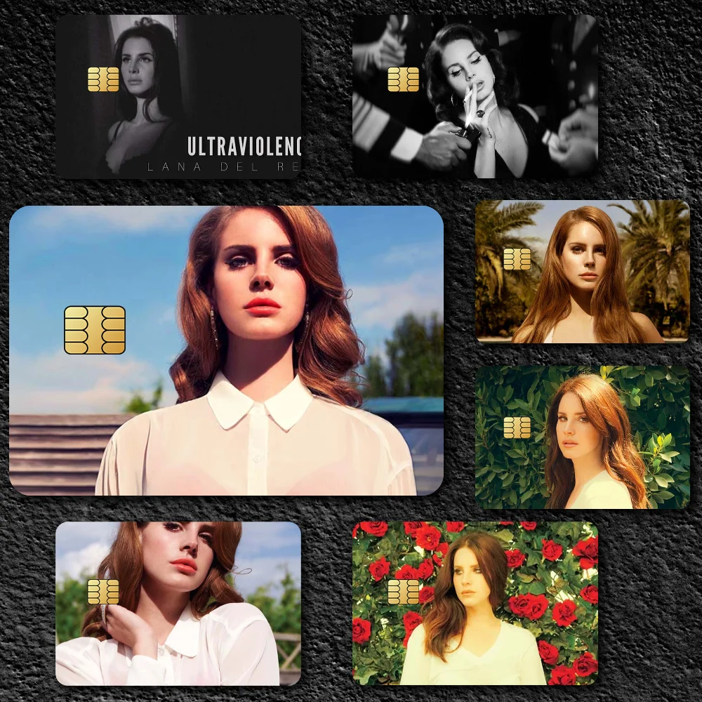 Lana Album Del R-Rey Fashion Waterproof Scratch Pattern New Stickers Decoration 4 PCS Card Cover