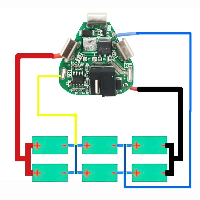 BL1013B Li-ion Battery Case PCB Board Circuit Lomvum DeYun ZhiPu FuGe for KoMax DLS DEGUQMNT GCRAFT LomVum 12V 10.8V Li-ion Pack