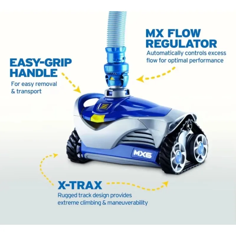 منظف حمام السباحة الأرضي MX6 الأوتوماتيكي القابل للتخصيص
