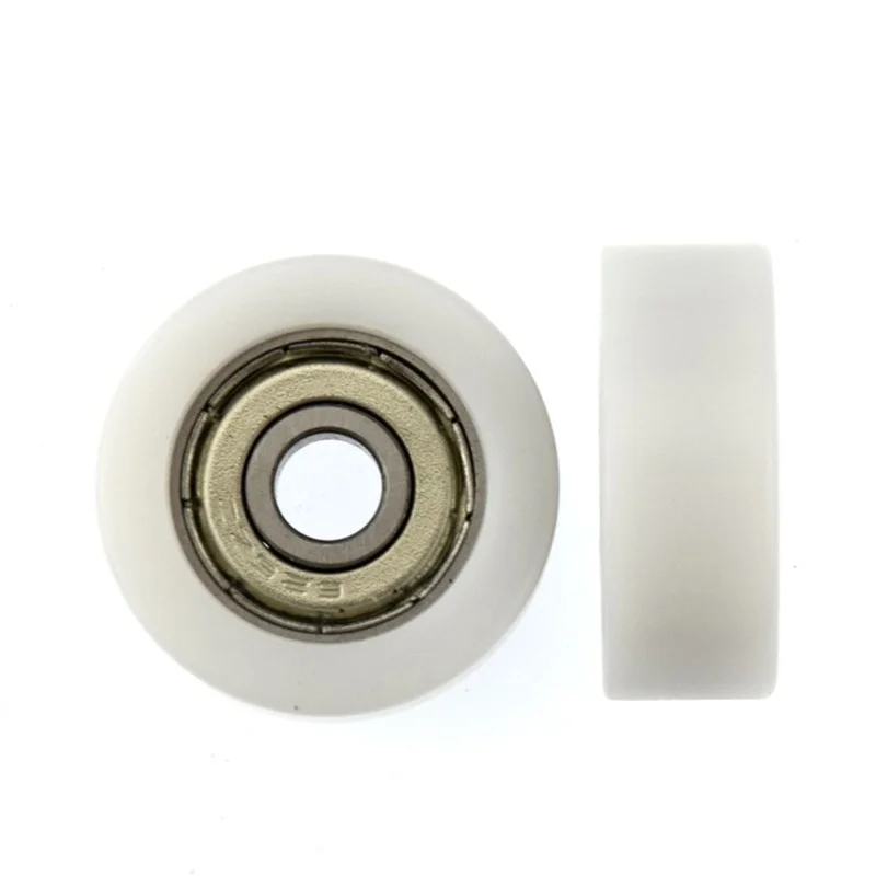 4pcs Plastic Nylon Pulley 6x26x10mm POM POM Furniture Drawer Slides Flat Pack Rubber 626 Bearing Wheel Pulley for Home Improveme