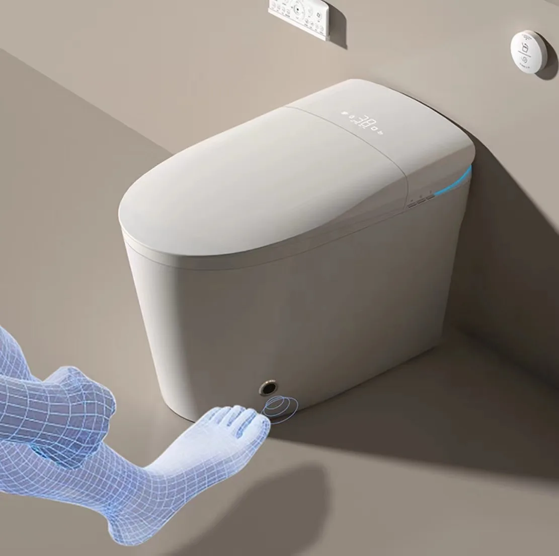 

Advanced porcelain floor-to-ceiling flush smart toilet Active deodorization technology Environmental night light smart toilet