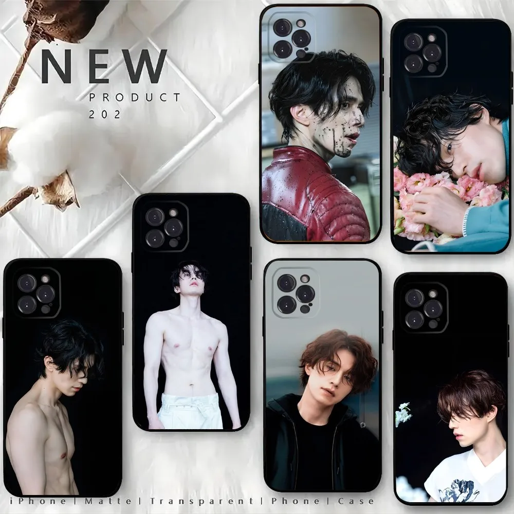 L-Lee Dong Wook Phone Case For iPhone15,14,13,12 Mini 11 Pro XR,X,XS,MAX 6S,7,8 Plus Silicone Cover Soft Black