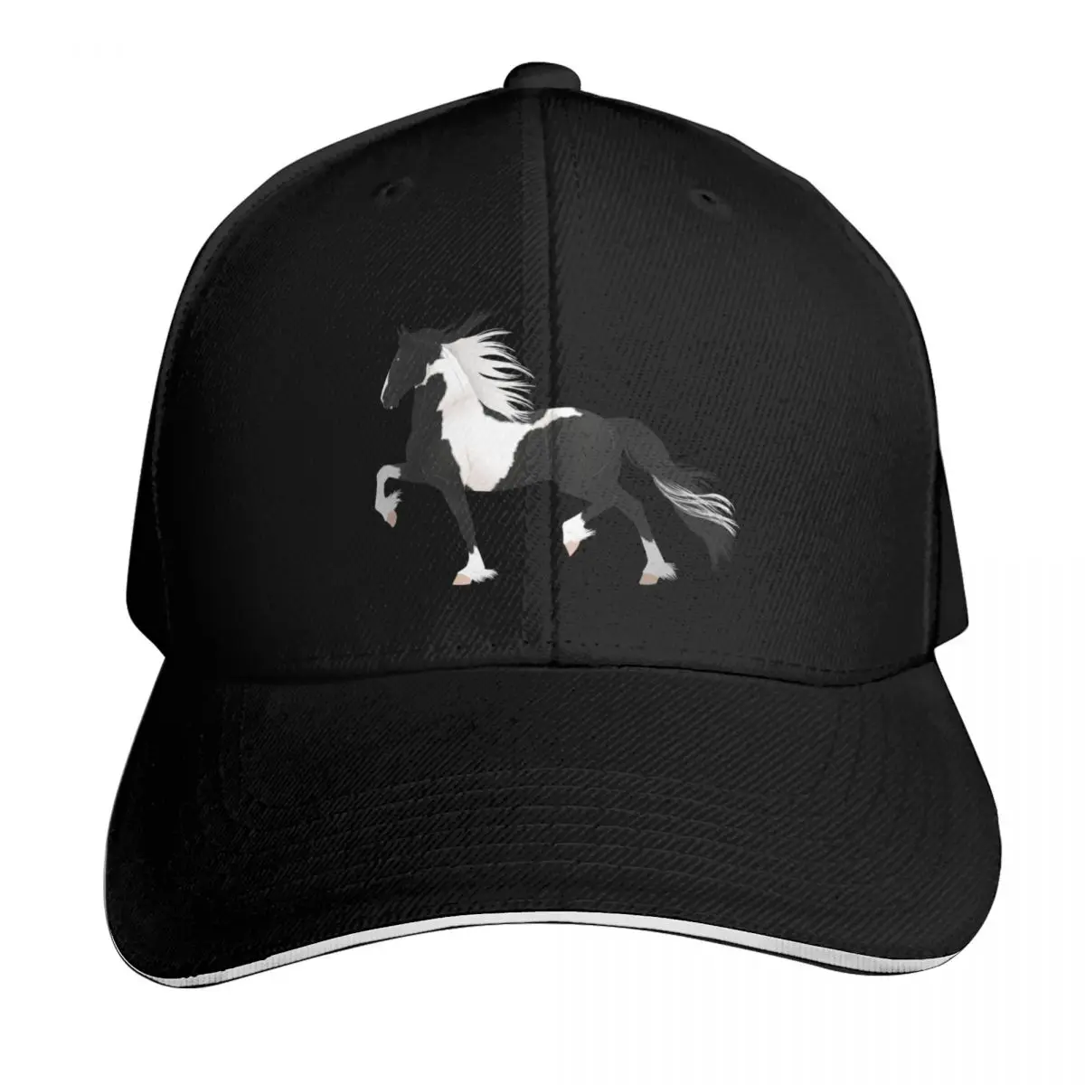 Barock Pinto Stallion - Equine Rampaige Gorra de béisbol, gorro de Navidad, sombrero de playa, Cosplay, protector solar, golf, para hombres y mujeres
