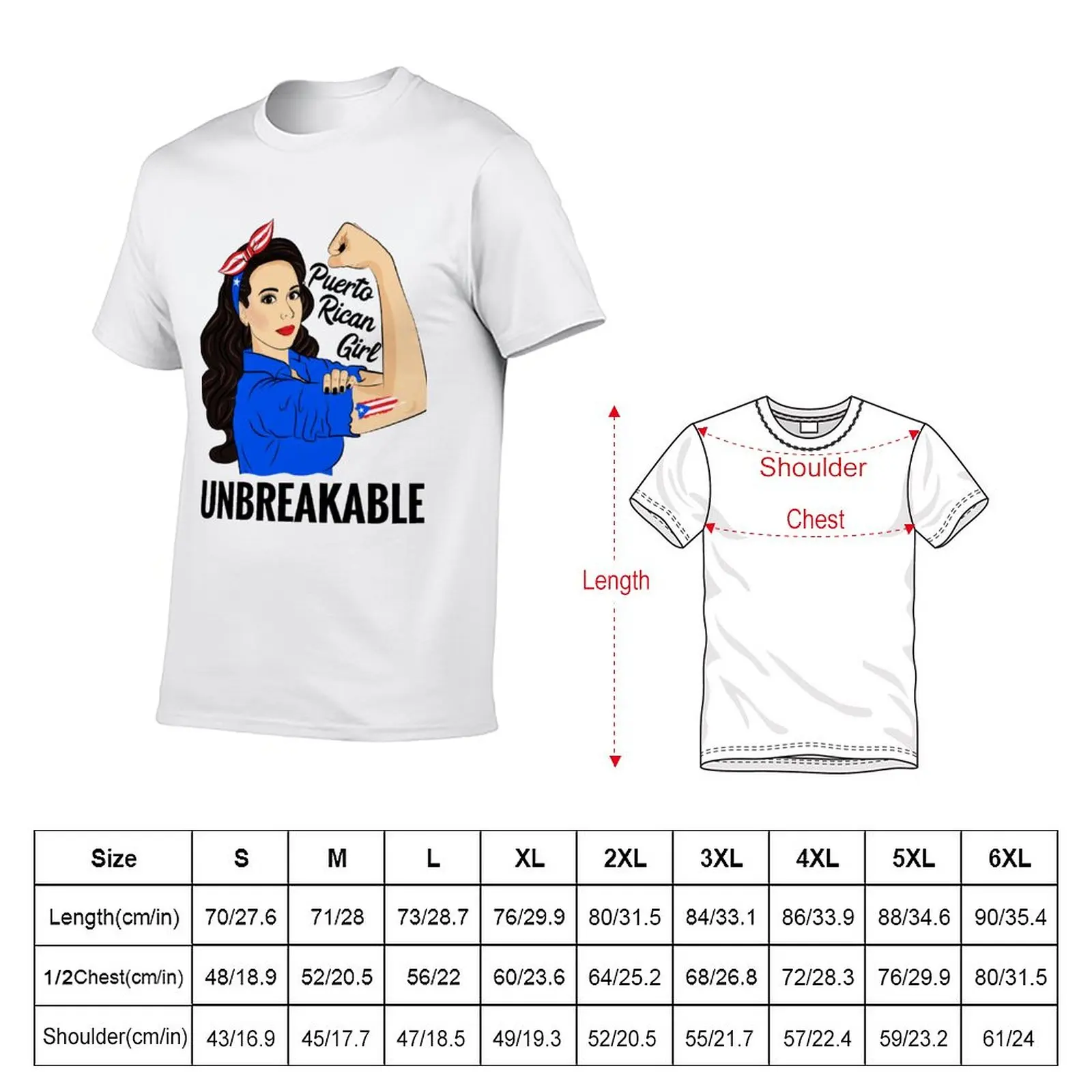 New Puerto Rican Girl Unbreakable T-Shirt plus size t shirts summer tops men t shirts