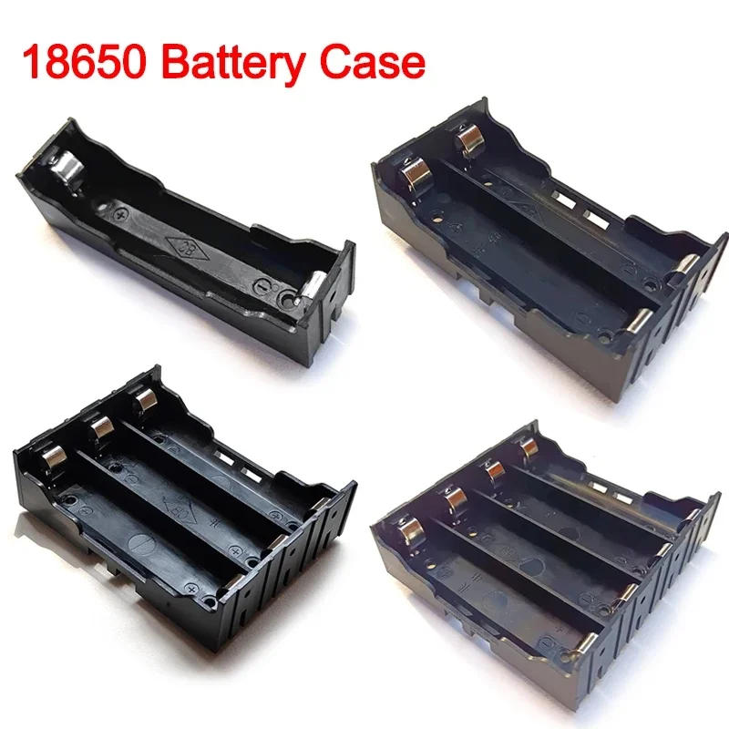 1/4pc DIY ABS 18650 Power Bank Cases 1X 2X 3X 4X 18650 Battery Holder Storage Box Case 1 2 3 4 Slot Batteries Container Hard Pin